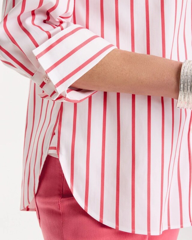 No Iron Stretch Striped Shirt - image 4